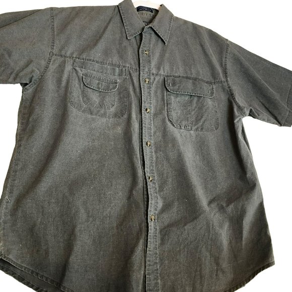 Hemingway Traders SS Sz Large Button Up Workmen's Shirt - Picture 3 of 7